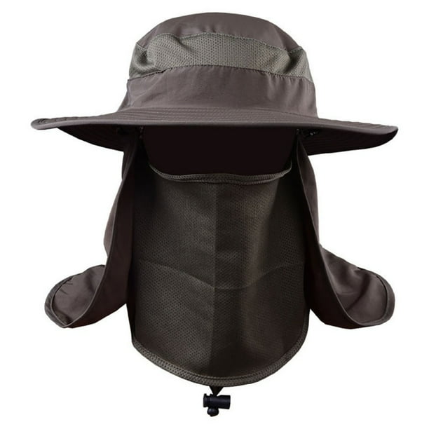 Outdoor Sunshade Cap Removable UV-Proof Breathable Fishing Cap Windproof